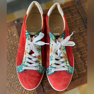 Christian Louboutin suede men shoes